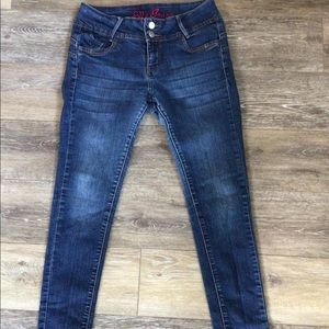 Ella Dark Blue Skinny Jeans Mid Rise